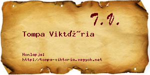 Tompa Viktória névjegykártya